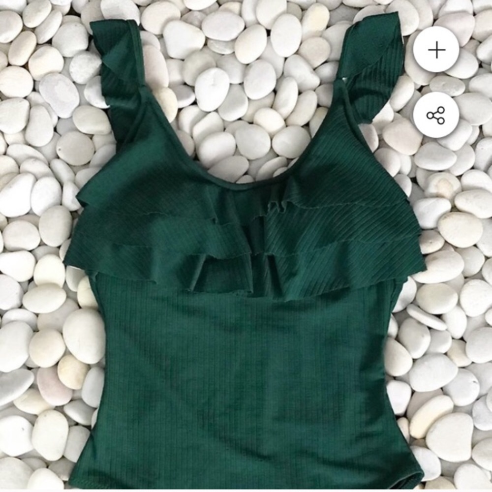 Cupshe hunter green one piece